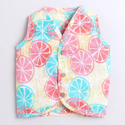 Polka Tots Pack of 3 Sleeveless Vest/Jhabla - Multicolor