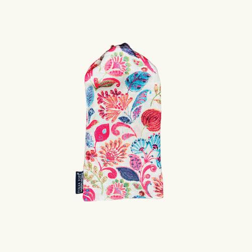 POLKA TOTS Floral Breastfeeding Nursing Cover/ Apron for Mothers with Carry Pouch - Pink