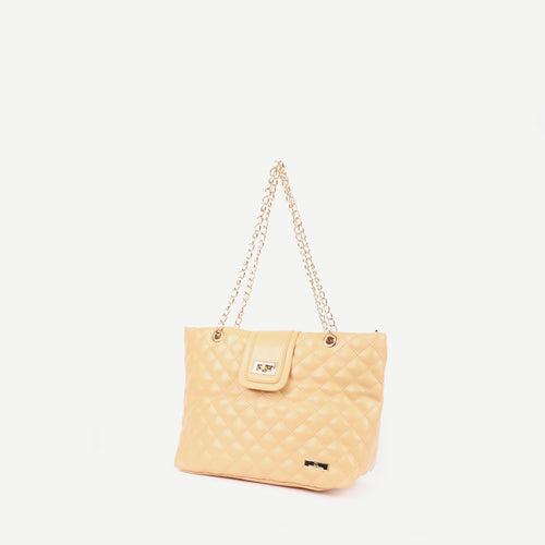 Women Quilted Shoulder Tote Bag