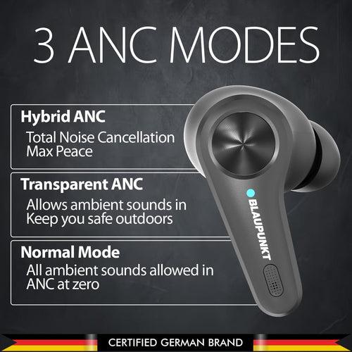 BTW300 Platinum Hybrid ANC Moksha Earbuds