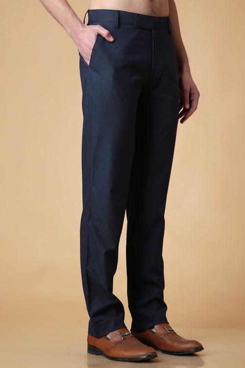 Mirage Blue Formal Stretch Trousers