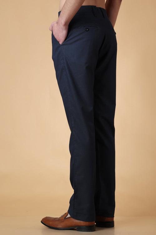 Mirage Blue Formal Stretch Trousers