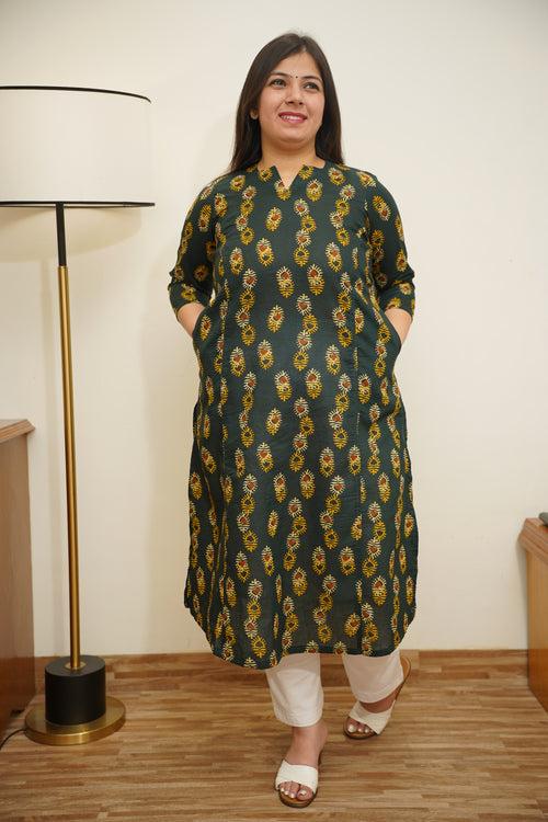 Spring Breeze A-line Cotton Kurta