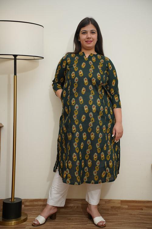 Spring Breeze A-line Cotton Kurta