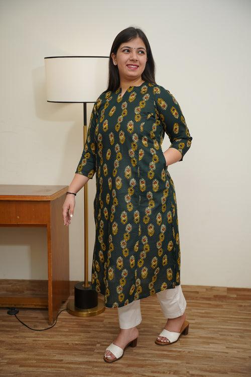 Spring Breeze A-line Cotton Kurta