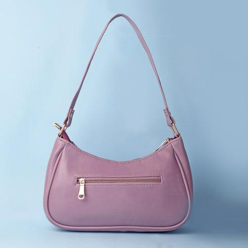 Lilac Leaves Baguette Bag