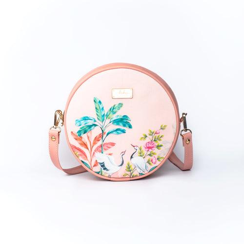 Peachy Crane Paradise Orbit Sling bag