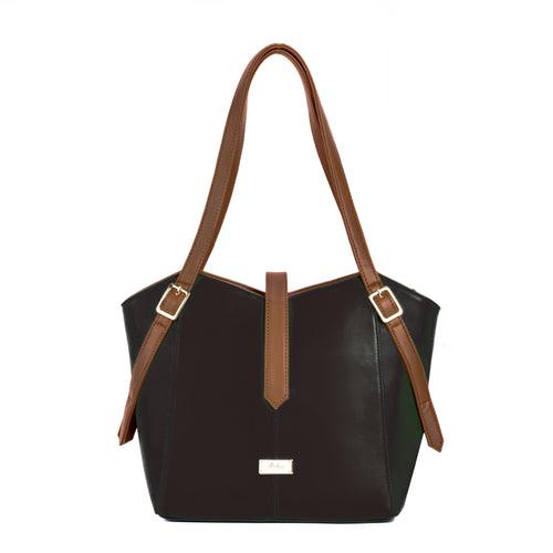 Charcoal Caramel Elara Tote bag