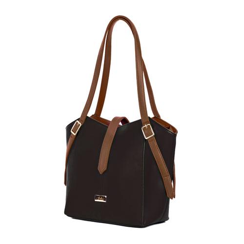 Charcoal Caramel Elara Tote bag