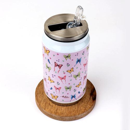 Breathtaking Butterflies Double Wall Vacuum Insulated Stainless Steel Can