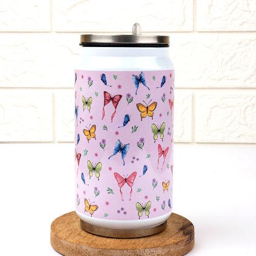 Breathtaking Butterflies Double Wall Vacuum Insulated Stainless Steel Can