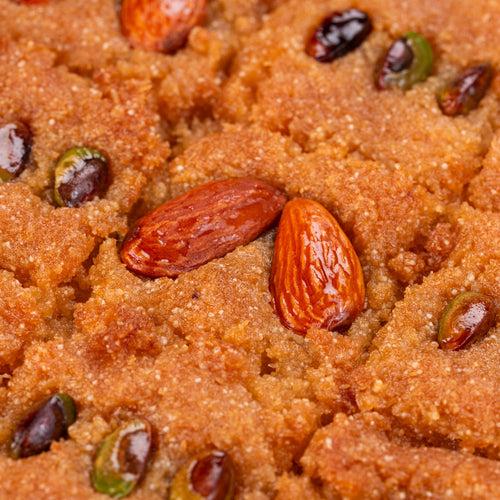 Almond Basbousa (Egyptian Semolina Cake)