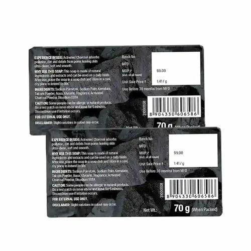 Charcoal Bath Soap, 70g (Pack of 2)