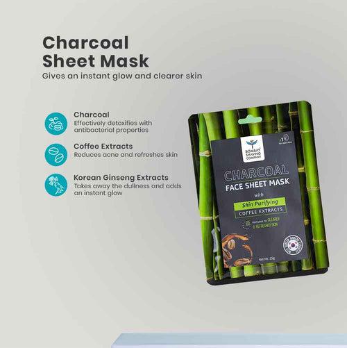 Charcoal Face Care Kit with Sheet Mask