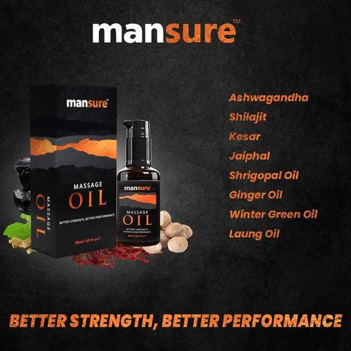 ManSure Massage Oil For Men's Health - 30ml