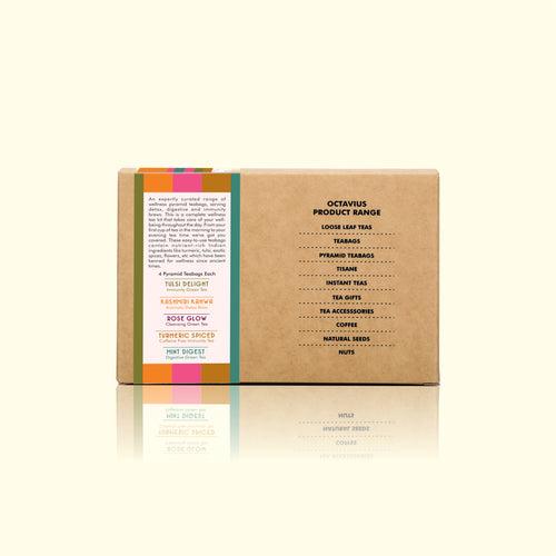 Assorted Wellness Teas   - 20 Enveloped Pyramid Tea Bags