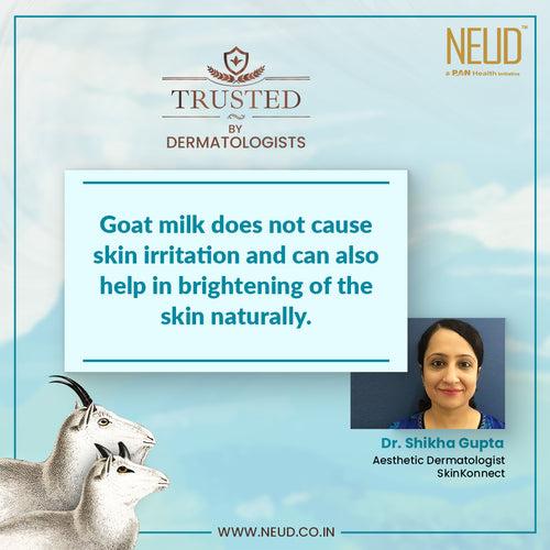 NEUD Goat Milk Premium Personal Care Kit for Men & Women (25ml x 4 Nos.) - Get Free Zipper Pouch