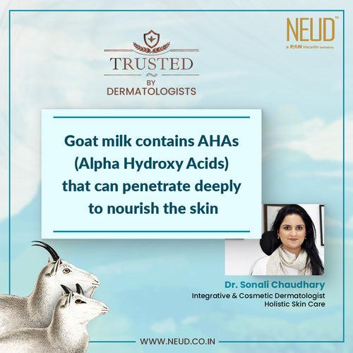 NEUD Goat Milk Premium Personal Care Kit for Men & Women (25ml x 4 Nos.) - Get Free Zipper Pouch