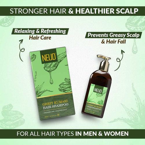 NEUD Premium Ghrit Kumari Hair Shampoo for Men & Women