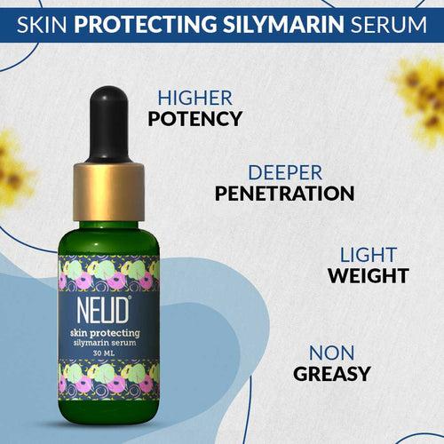 NEUD Skin Protecting Silymarin Serum With Witch Hazel, Provitamin B5 and Aquaxyl - 30 ml