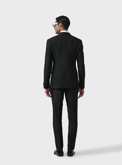 MIDNIGHT LACE ELEGANCE THE TUXEDO JACKET