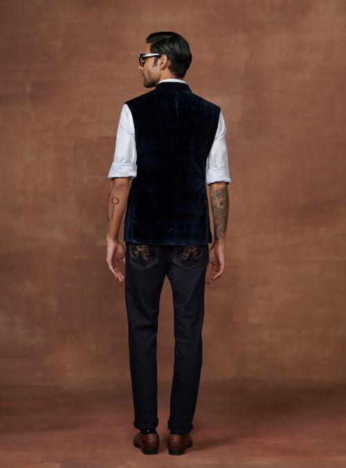 EPITOME OF VELVET ELEGANCE A REGAL WAISTCOAT