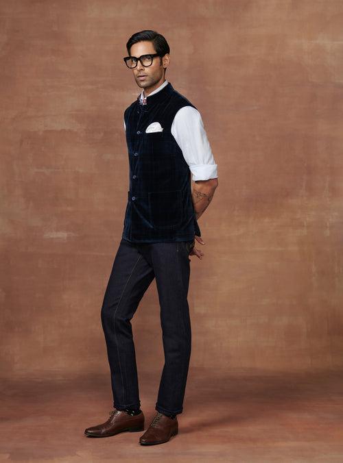 EPITOME OF VELVET ELEGANCE A REGAL WAISTCOAT