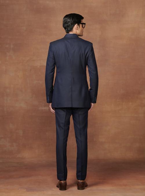 THE BESPOKE BLACK WOOLLEN BANDHGALA SUIT