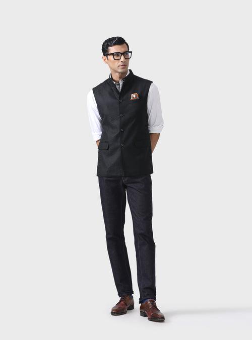 TIMELESS SOPHISTICATION THE BESPOKE BLACK WAISTCOAT