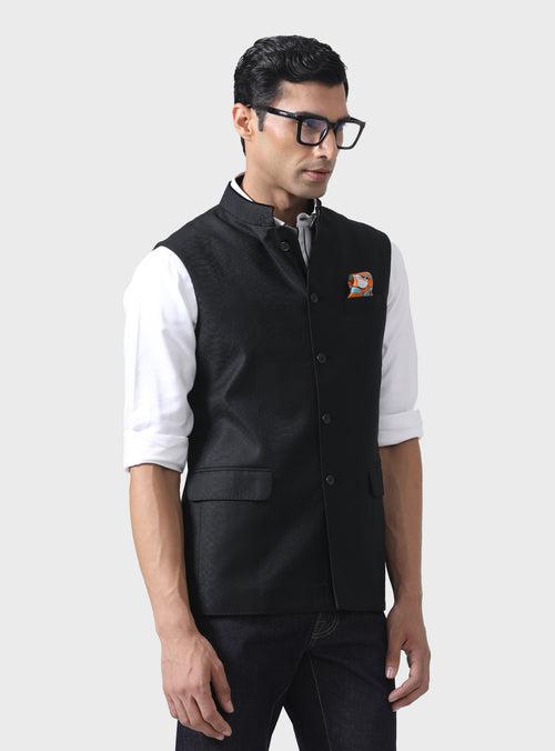 TIMELESS SOPHISTICATION THE BESPOKE BLACK WAISTCOAT