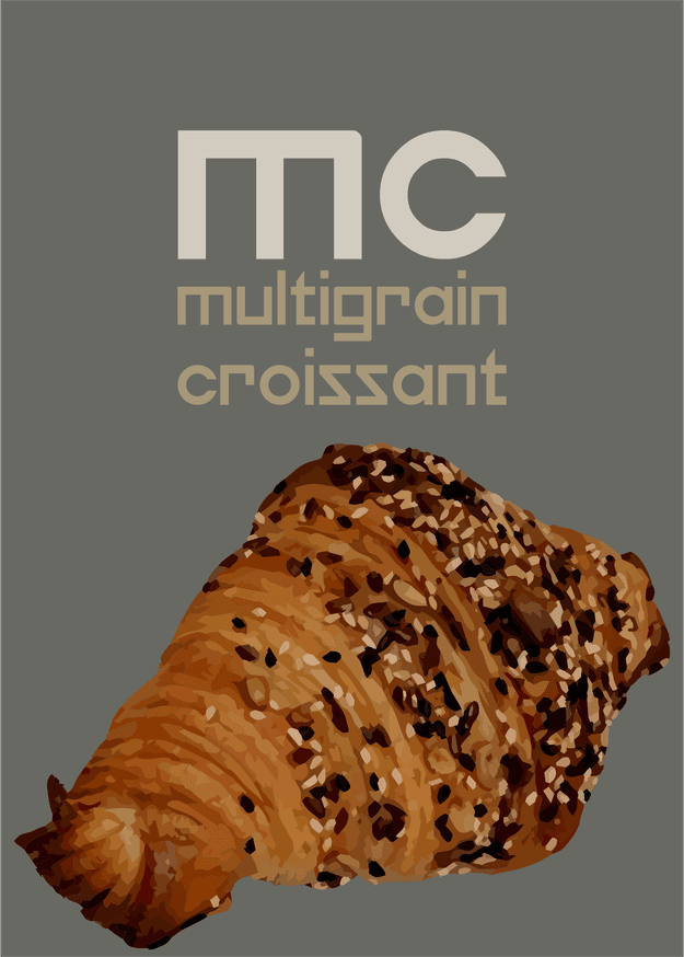 Whole Wheat Multigrain Croissant, 100% Atta