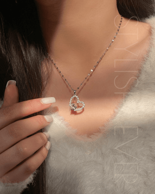 DUO HEART DIAMOND CHAIN