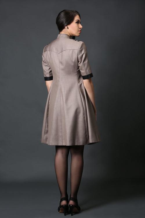 Beige Dress Coat