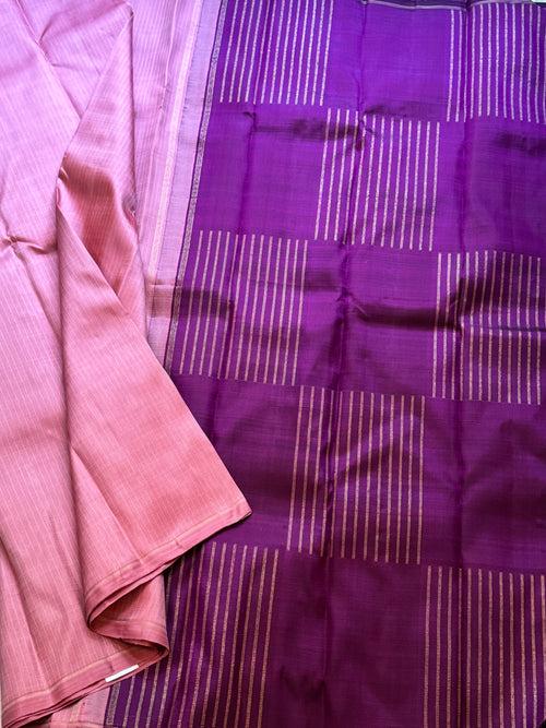 Half and half oosivanam - kanjivaram silk