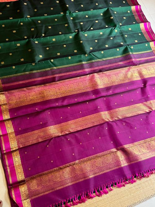 Annam yaanai butta  - kanjipuram silk