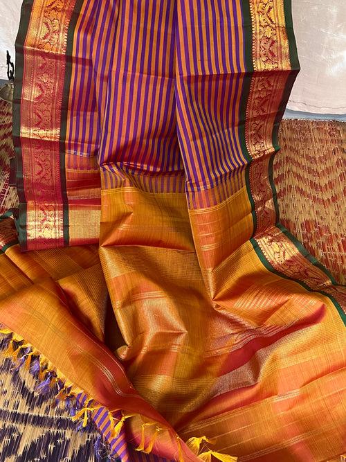 Karthika inspired sarees - athivazhai stripes