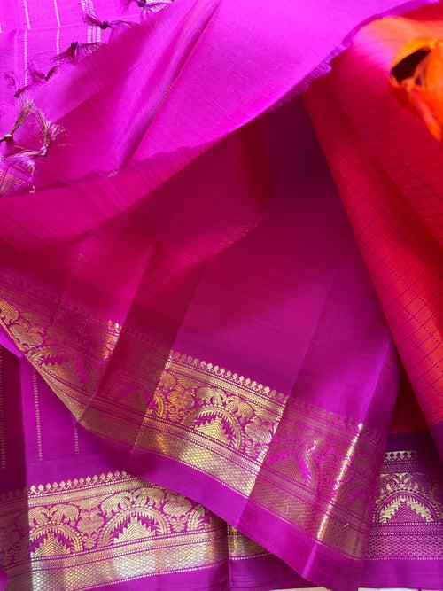 Kanagambaram yaanai pet / kanjipuram silk