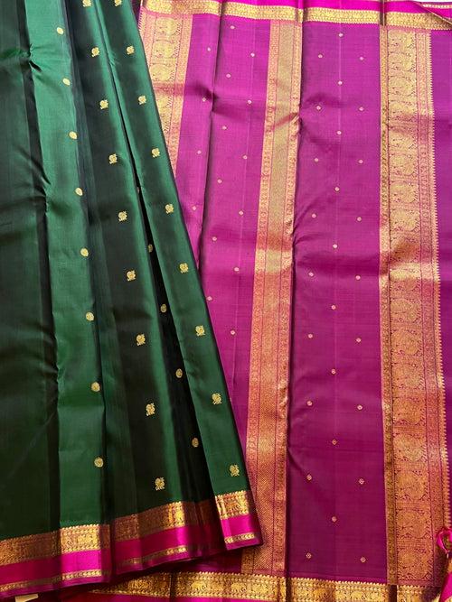 Annam yaanai butta  - kanjipuram silk