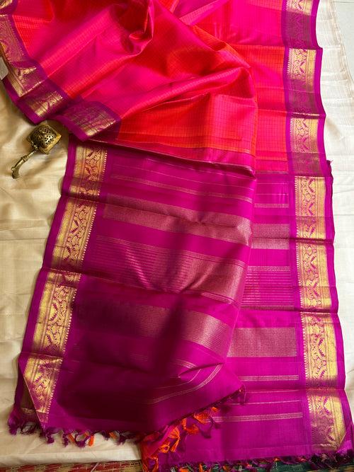Kanagambaram yaanai pet / kanjipuram silk