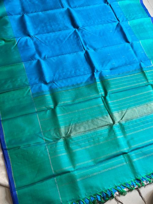 Sky blue malli butta - simple kanjivaram silks