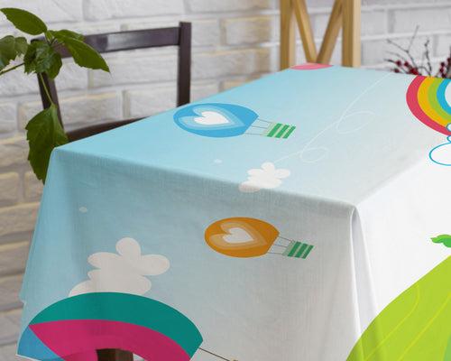 PSI Hot Air Boy Theme Cake Tablecover