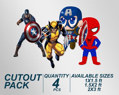 Avengers Theme Premium Cutout Combo