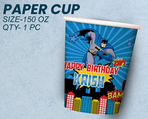 Batman Theme Party Cups and Plates Combo