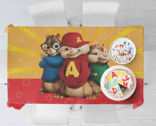 Alvin And Chipmunks Theme Cake Tablecover