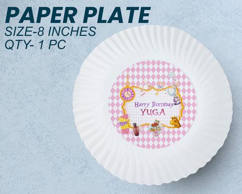 Alice in Wonderland Theme Party Cups and Plates Combo