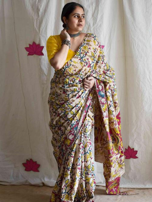 Mol - kalamkari printed saree