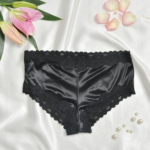 Women Satin Panties With Lace