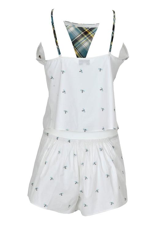 Women White Cotton Doll Set