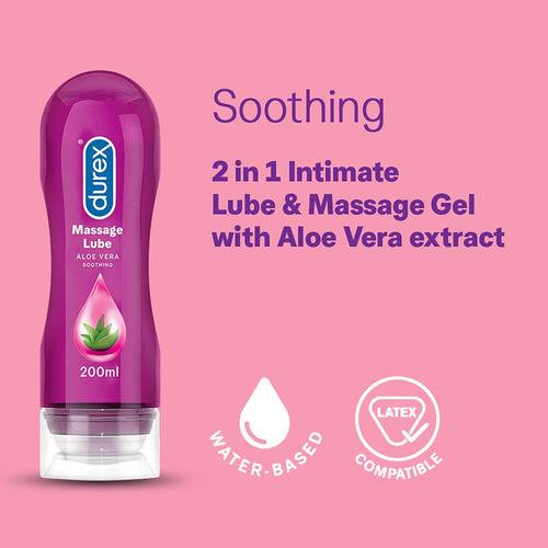 Durex Soothing Aloe Vera Massage 2 In 1 Gel 200ml