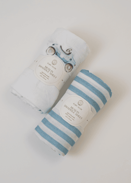 Roadster Organic Muslin Swaddle Set of 2